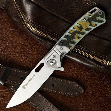 Складаний ніж Smith & Wesson Camo G10 0521 фото