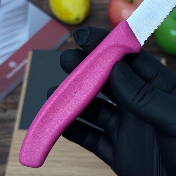 Ніж Victorinox Swiss Classic Steak & Pizza 12 см (рожевий) 67936.12Л5 фото