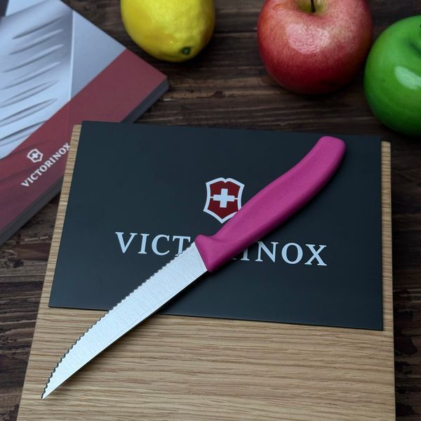 Ніж Victorinox Swiss Classic Steak & Pizza 12 см (рожевий) 67936.12Л5 фото