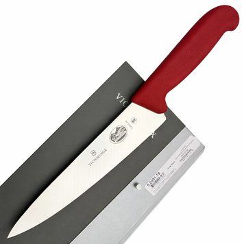Кухонний ніж Victorinox Fibrox Carving 5.2001.19, 19 см (червона ручка) 5.2001.19 фото