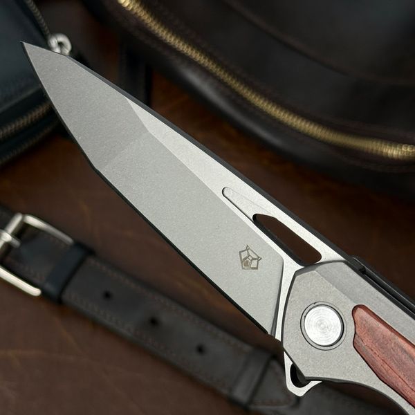 Складний ніж Shirogorov Knives Титан ( дерево) Титан ( дерево) фото
