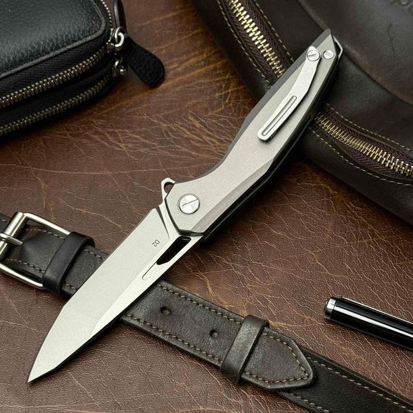 Складний ніж Shirogorov Knives Титан ( карбон) Титан К фото
