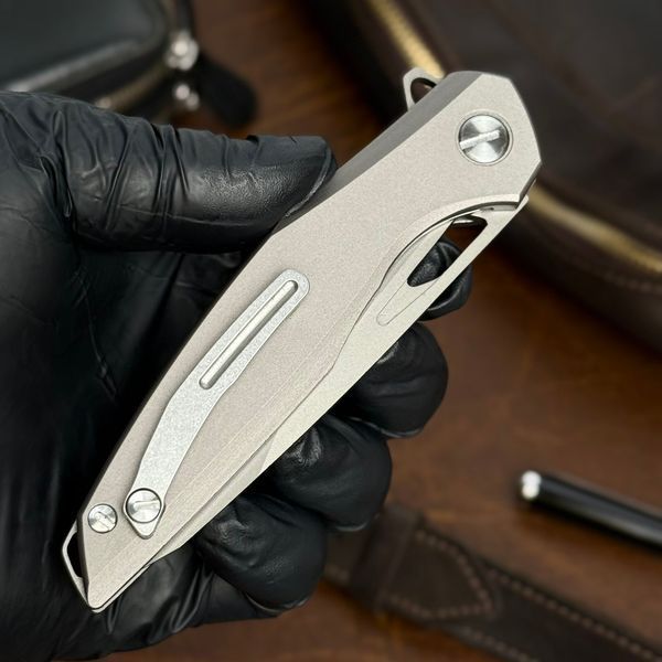 Складний ніж Shirogorov Knives Титан ( карбон) Титан К фото