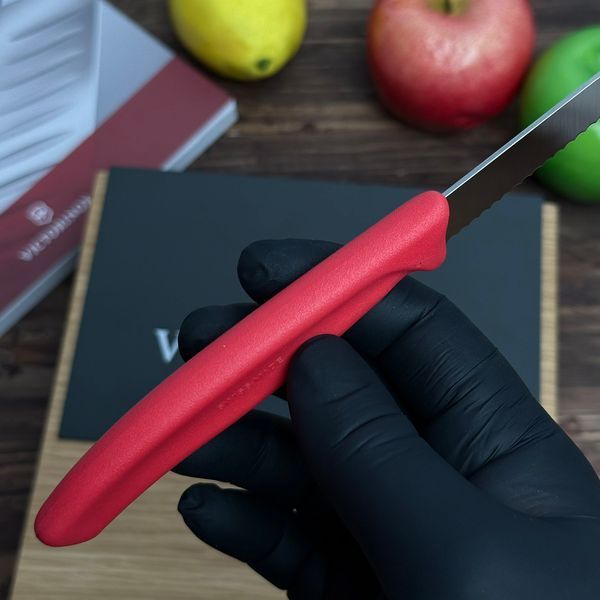Ніж Victorinox Swiss Classic Steak & Pizza, 11 см (червоний) 67231.С1 фото