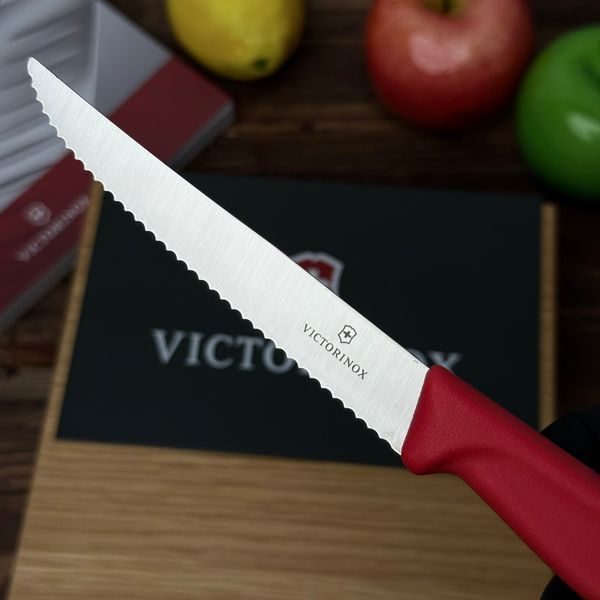Ніж Victorinox Swiss Classic Steak & Pizza, 11 см (червоний) 67231.С1 фото