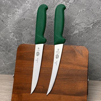 Набір обвалочних ножів Victorinox Fibrox 15 см (2 шт) Набір зелений  фото